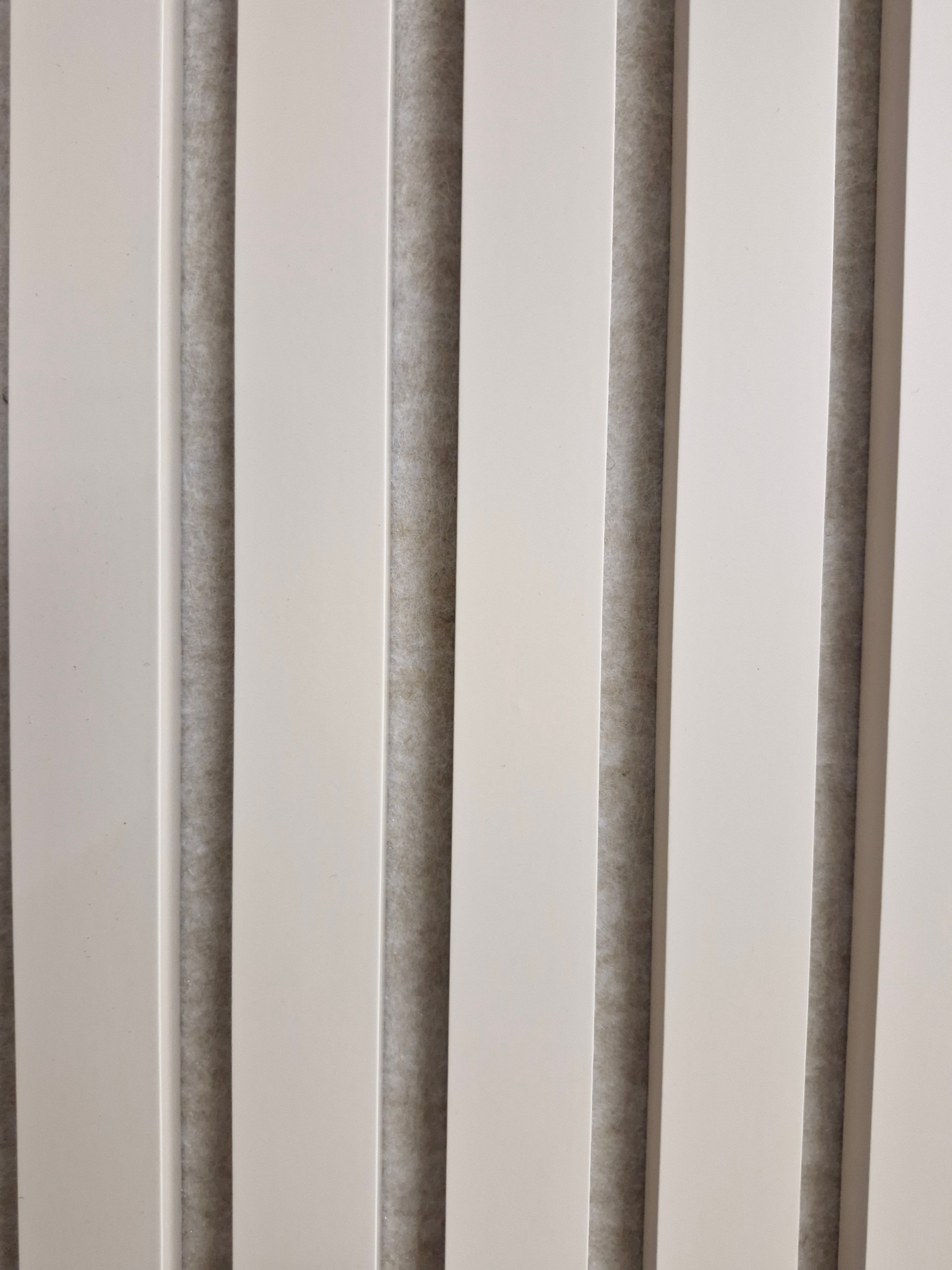 Norrvik® Akupanel Premium 260x60x2.1 cm Beige (Beige Vilt) 3-zijdig gefineerd