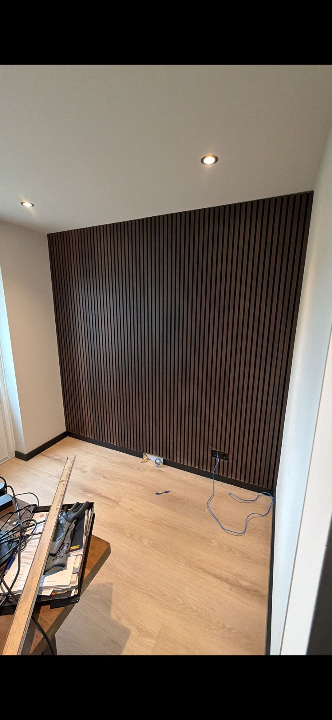 Norrvik® Akupanel Premium 260x60x2.1 cm Walnoot 3-zijdig gefineerd