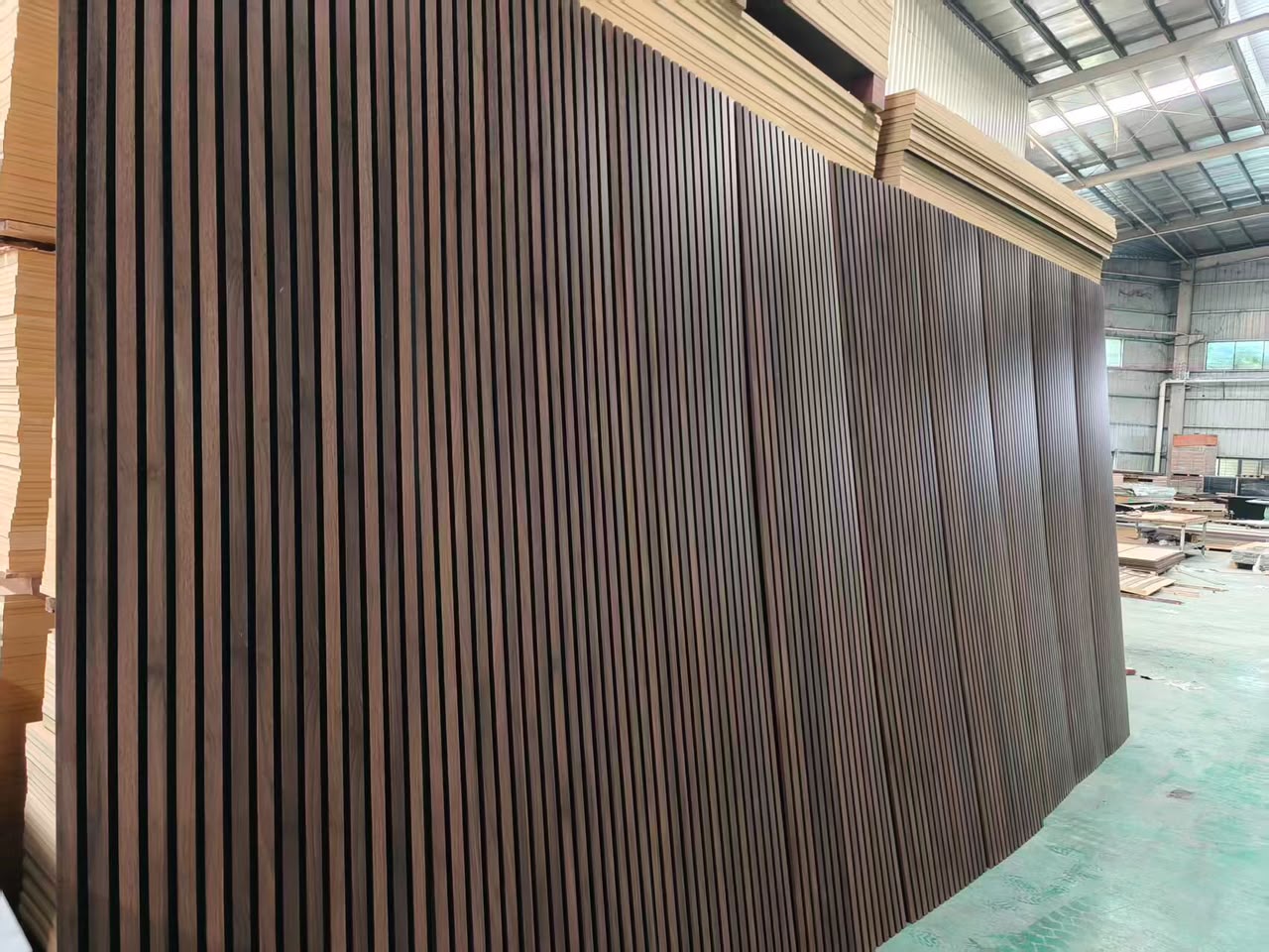 Norrvik® Akupanel Premium 260x60x2.1 cm Walnoot 3-zijdig gefineerd
